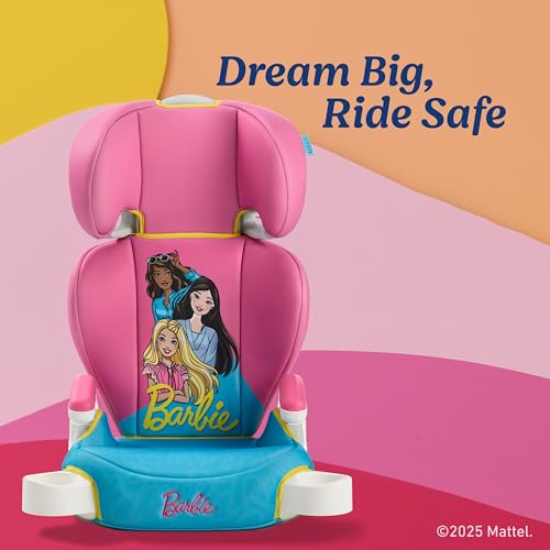 Barbie x Graco Turbobooster 2.0 High Back Booster Seat, Belt Positioning Booster Car Seat for Big Kids