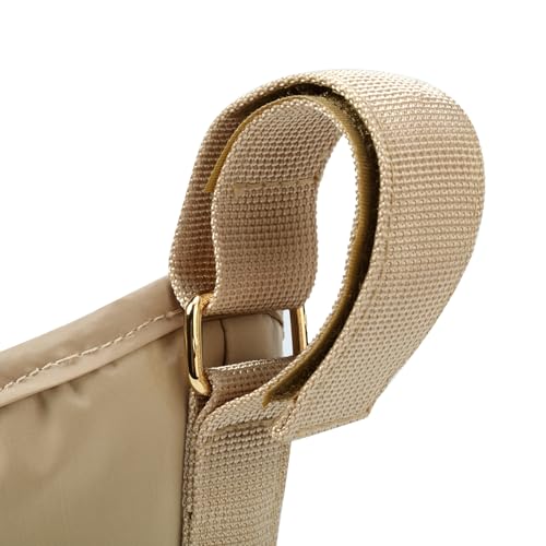 SEWBOO Universal Baby Stroller Organizer,Diaper Caddy Organizer with Adjustable Straps to Fits Nearly Any Strollers (Beige)
