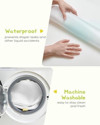 ATTABABY Breathable Crib Mattress, Baby Safety Alliance Verified, CertiPUR-US and Oeko-TEX Approved, Standard Full Size for Crib & Toddler Bed, Waterproof Machine Washable Cover, 52” x 27.6”