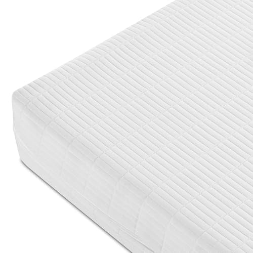 Delta Children Sweet Beginnings Dual Sided Baby Crib Mattress and Toddler Mattress, GREENGUARD Gold and CertiPUR-US Certified, Firm Plant-Based Foam, Waterproof, 5 Year Warranty, Made in USA, White