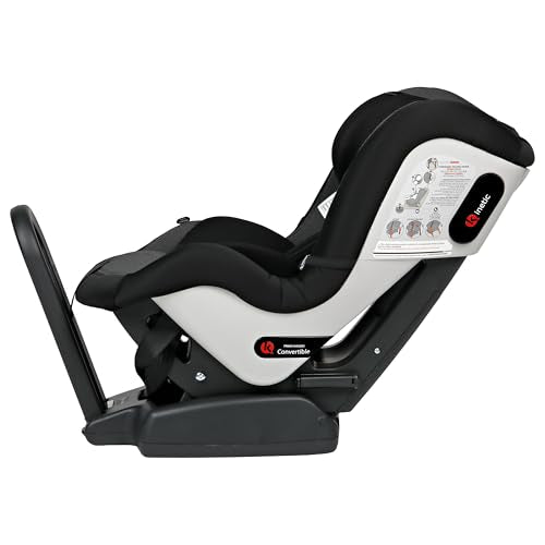PEG Primo Viaggio Convertible Kinetic - Reversible Car Seat - Rear Facing for Children 5 to 45 lbs and Forward Facing for Children 26.5 to 65 lbs - Made in Italy - Crystal Black (Black)