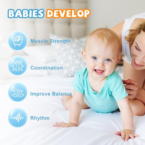 UMIKOOL DIRECT Baby Jumper with Stand, Jumper for Baby 6-24 Months, Baby Jumpers and Bouncers with Adjustable Chain, Easy to Assemble & Store, Infant Jumper for Indoor/Outdoor Play