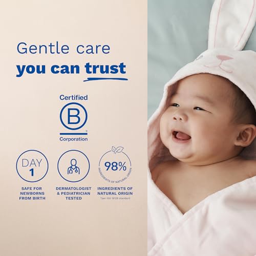 Mustela Baby Cleansing Water - No-Rinse Micellar Water - with Natural Avocado & Aloe Vera - for Baby's Face, Body & Diaper - Various Sizes - 10.14 fl. oz.