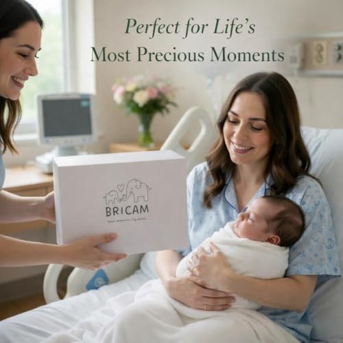 BRICAM Baby Grooming Kit - Newborn Essentials & Care Kit with Changing Mat, Brush, Comb, Clippers & Travel Case (Blue)