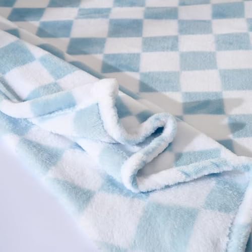 Yagle Mate 4 Pcs Baby Blankets, Fluffy Small Crib Baby Blankets for Boys, Fleece Checkered Blanket, Toddler Receiving Blankets 30×40