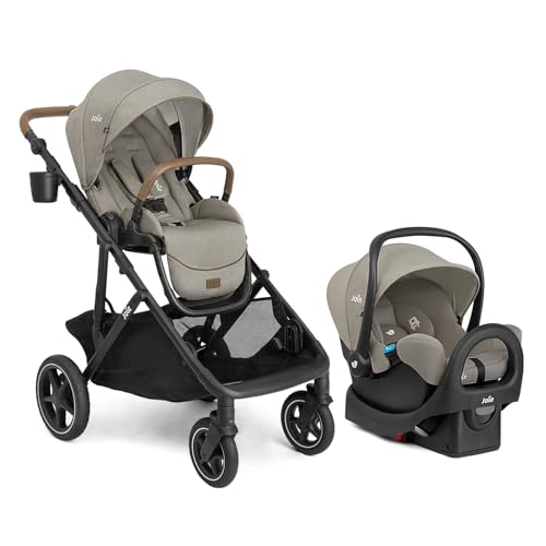 Joie Baby, Chive and Rue - All-in-One Convertible Single-to-Double Modular Stroller with 20+ Customizable Modes & All-Terrain Wheels, and Lightweight Infant Car Seat Travel System (Dove)