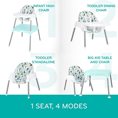 Evenflo Eat and Grow 4-in-1 Convertible High Chair (Pop Star White)