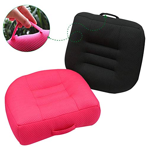 Adult Booster Seat Cushion, Car Seat Cushions for Short People/Thick Office Chair Booster Seat Increase Field of View, for Trucks, Car, Office Chair, Home, Wheelchair,Angle Lift Seat Cushion (Grey)