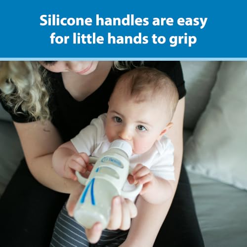 Dr. Brown's Anti-Colic Options + Narrow Bottle to Sippy Gift Set with Soft Silicone Sippy Spout, Removable Silicone Handles, Travel Cap and Bottle Brush (Packaging/Brush Color May Vary)