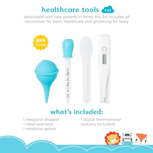 Smart Care Baby 16-Piece Baby Grooming & Healthcare Set - with Carrying Case