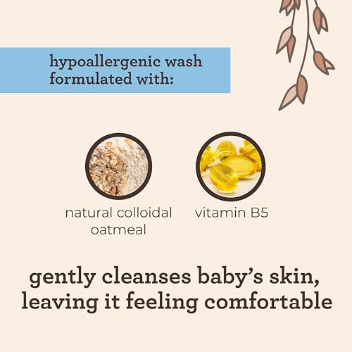 Aveeno Baby Cleansing Therapy Moisturizing Baby Body Wash with Natural Oatmeal & ProVitamin B5, Gentle Tear-Free Baby-Bath Wash for Sensitive & Eczema-Prone Skin, Hypoallergenic, 8 oz (Pack of 2)