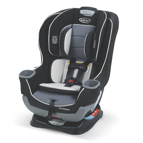 Graco® Extend2Fit Convertible Baby Car Seat, Rear and Forward Facing, Adjustable Extension Panel for Extra Legroom, Gotham
