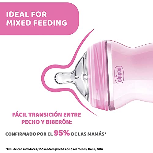 Chicco Natural Feeling 6 Months + Baby Bottle 330ml