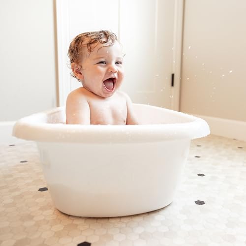 Regalo Baby Basics 3-in-1 Grow with Me Baby Bathtub with Foam Padded Air Mesh Sling, Adjustable Infant Bath Tub for Newborn to Toddler, Baby Bath Seat Support, Easy Clean with Drying Hook