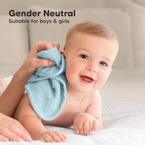6-Pack Baby Washcloths, Soft Absorbent Washcloths for Face, Body (Depths)