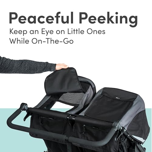 BOB Gear Revolution Flex 3.0 Duallie Jogging Stroller, Double Stroller, Graphite Black