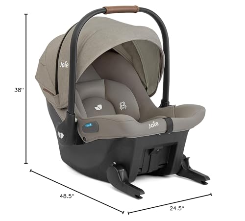 Joie Baby, Kava 3-in-1 Stroller and Mint Latch Car Seat Travel System with Reversible Seat, All-Wheel Suspension, and Flex in-Seat Comfort (Dove)