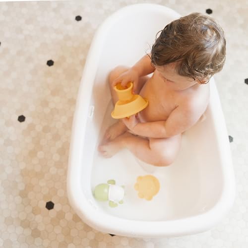 Regalo Baby Basics 3-in-1 Grow with Me Baby Bathtub with Foam Padded Air Mesh Sling, Adjustable Infant Bath Tub for Newborn to Toddler, Baby Bath Seat Support, Easy Clean with Drying Hook