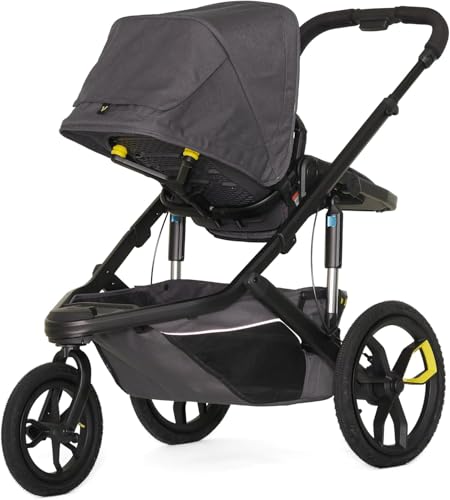 Veer Switch&Jog Jogging Stroller with Neoprene Grips | 3 Wheel All-Terrain Jogger Stroller with Switchback Seat | Shock Absorbing, Durable, Maneuverable, Collapsible