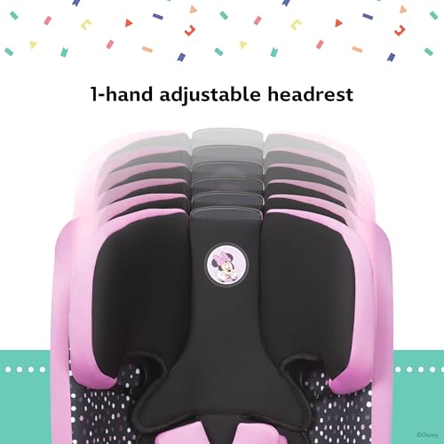 Disney Baby MagicSquad 3-in-1 Harnessed Booster Car Seat, Minnie Dot Party
