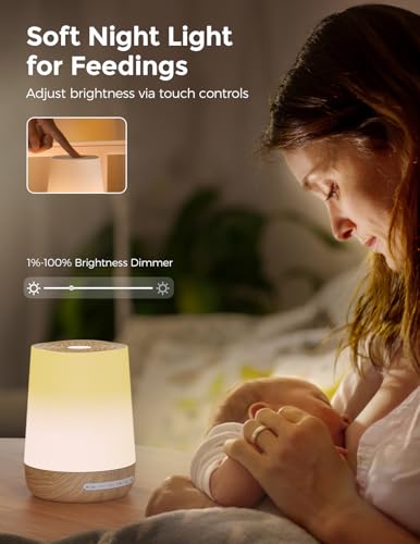 Momcozy Smart Baby White Noise Sound Machine with App Control & Night Light
