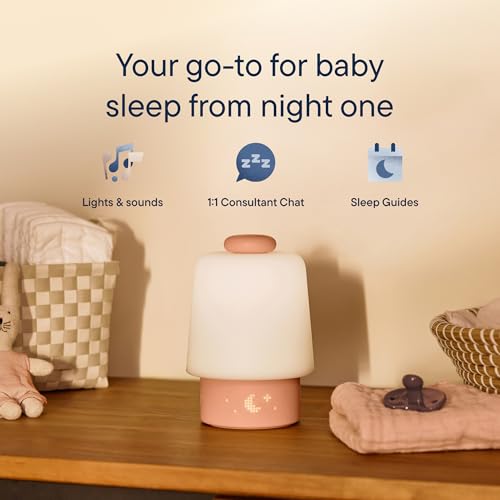 Hatch Baby Sound Machine, Night Light (Peach) | Sleep Support | Registry Essential, Routine Builder, Time-to-Rise Alarm Clock, White Noise, Nursery Stories, Toddler Kids (Wi-Fi)
