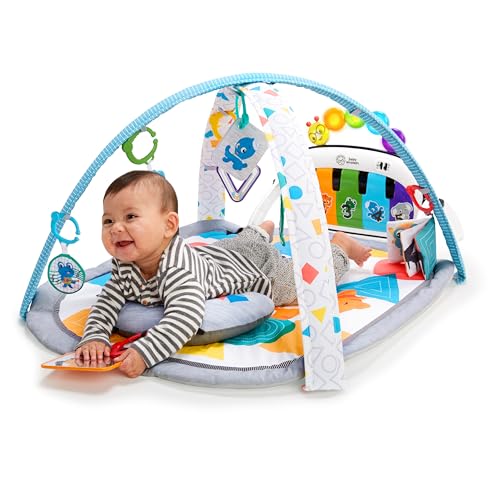 Baby Einstein 4-in-1 Kickin' Tunes Music and Language Play Gym and Piano Tummy Time Activity Mat