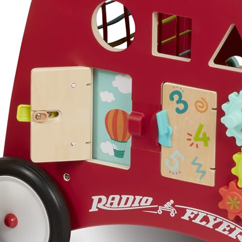 Radio Flyer Deluxe Push & Play Cube Walker, Walker Toy for Ages 1-3