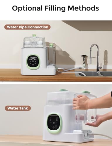 Xaproo Baby Bottle Washer, Sterilizer & Dryer, All-in-One Cleaning Machine for Bottles, Pump Parts & Baby Essentials, 19 Min Rapid Wash & Auto Mode, 60 Detergent Tablets Time-Saving & Effortless Care