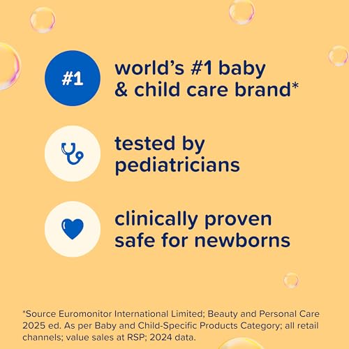 Johnson's Baby Shampoo with Aloe Vera & Vitamin B5, Tear Free, Newborn Essentials, No added Parabens & Sulfates, Hypoallergenic, Baby Essentials, 13.6 fl. oz