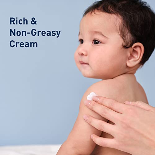 CeraVe Baby Cream, Gentle Moisturizing Cream with Ceramides, Fragrance, Paraben, Dye & Phthalates Free, Rich & Non-Greasy Feel, Gentle Baby Skin Care, 5 Ounce