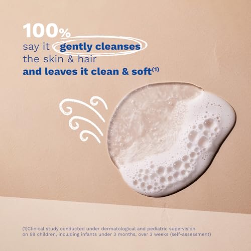 Mustela Gentle Cleansing Gel - Baby Wash for Delicate Skin and Hair - Newborn-Safe Cleanser - Crafted with Natural Avocado Perseose - Various Sizes - 16.90 fl. oz.