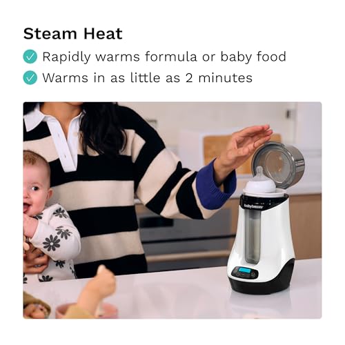 Baby Brezza Smart Baby Bottle Warmer, Breastmilk Warmer + Defroster – Free App - Different Temperatures for Breastmilk + Formula - Universal Fit for All Bottles + Milk Bags - Calentador de Biberones