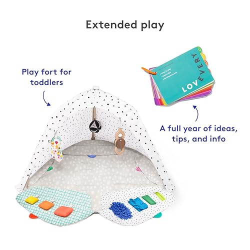 LOVEVERY | The Play Gym | Award Winning For Baby , Stage-Based Developmental Activity Gym & Play Mat for Baby to Toddler