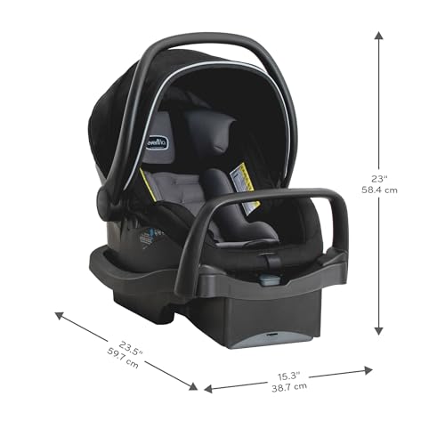 Pivot Xpand Modular Travel System with LiteMax Infant Car Seat with Anti-Rebound Bar (Ayrshire Black)