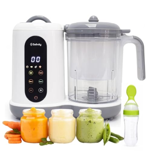 Baby Food Steamer & Blender 2-in-1 | Rapid Steaming, Smooth Purees, BPA-Free Design, Auto Shut-Off, Large Capacity for Homemade Infant Meals & Toddler Nutrition