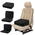 HOMBYS Adjustable Car Booster Seat for Short Drivers, 3 Heights for Different People, Adult Car Seat Cushions for Driving, Supportive Car Seat Pad for Lower Back Pain Reduce, (17"x12.8"x6.3", Black)