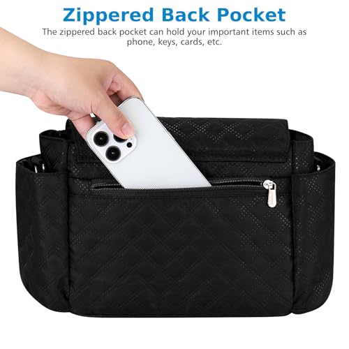 Accmor Universal Stroller Organizer, Stroller Bag with Detachable Shoulder Strap and Magnetic Snap Closure, Stroller Caddy Organizer for Uppababy Baby Jogger Britax BOB Umbrella Stroller