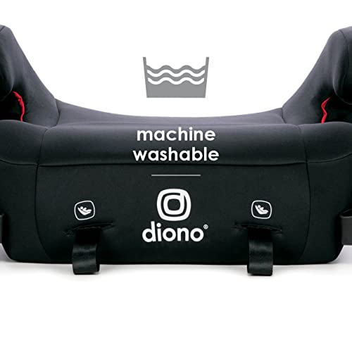 Diono Solana 2 XL Pack of 2 2022, Dual Latch Connectors, Lightweight Backless Belt-Positioning Booster Car Seat, 8 Years 1 Booster Seat, Black