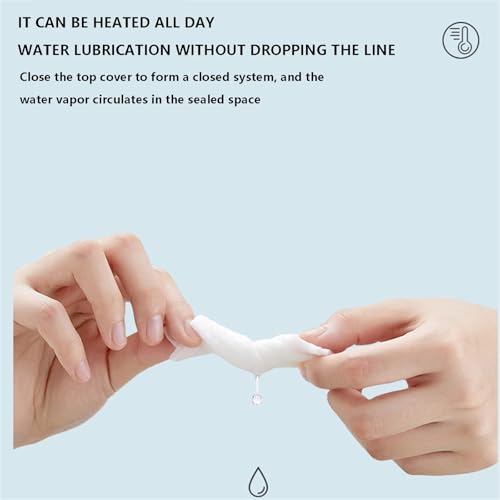 Wipes Warmer, Fast Heating Wipe Warmer and Baby Wet Wipes Dispenser for Home Use Adjustable Temperature Holds 80 Wipes, Travel Friendly with Direct Plug-in Power