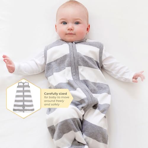 Burt's Bees Baby Beekeeper Wearable Blanket Winter, Organic Cotton Swaddle 0.5 or 1.5 TOG, Baby Infant Wearable Blanket & Essentials Shower Gift