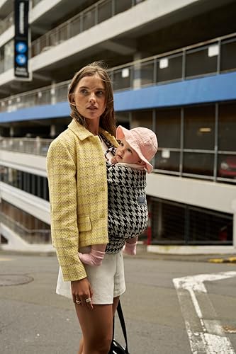 GROWNSY Baby Carrier Newborn to Toddler, Lightweight Ergonomic 7-44 lbs Newborn Carrier with Head Support, Easy to Wear Hands Free Infant Carrier for 0-36 Months, Houndstooth