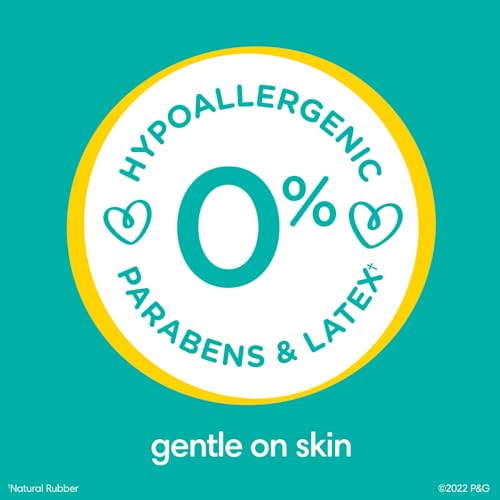 Pampers Sensitive Baby Wipes, Clinically Proven, Fragrance Free, Unscented, Water Based, Hypoallergenic, Multi-Use, Hand Wipes 336 Wipes Total (6X Flip-Top Packs) [Packaging May Vary]