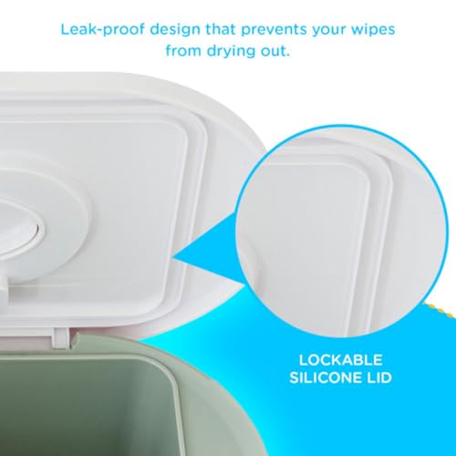 Wipe Warmer - Large Capacity Wipe Warmer and Baby Wet Wipes Dispenser with Even Warming and Built-In Nightlight - Newborn Essentials by EVLA’s (White)