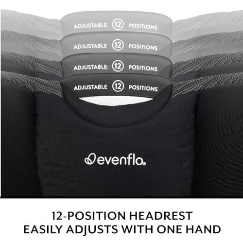 Evenflo All4Stages Slim 4-in-1 Convertible Car Seat (Tybee Black)