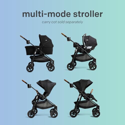 Joie Baby, Poppy Whirl Stroller and Mint Latch Car Seat Travel System (Shale) - 360 Whirl™ Travel System