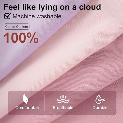 Wrrernsin Baby Sleep Sack 0-6 Months,100% Cotton TOG 0.5 Wearable Blanket for Newborn and Infant, 3 Pack 2-Way Zipper Lightweight Sleeping Bags for Toddler