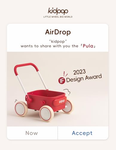 PULA Baby Push Walker with Wheels Toddler Wagon for First Learner Baby Toys 6-12 Months, 1 Year Old Birthday Gifts, Indoors and Outdoors (Green)