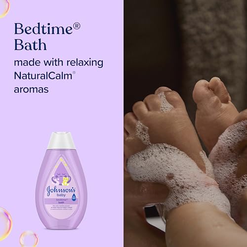 Johnson's Baby Sleepy Time Gift Set with Calming Bedtime Bath, Bedtime Lotion & Calming Shampoo, Baby Bedtime Essentials with Relaxing NaturalCalm Aromas, Hypoallergenic, 3 Items
