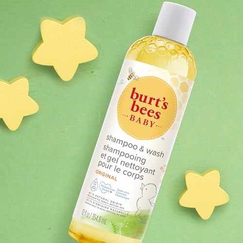 Burt's Bees Baby Shampoo & Wash, Tear Free Soap, Baby Care, Original,12 Ounce (Pack of 3)